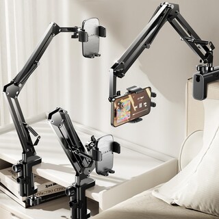 Foto 1 | Foto 1 | Soporte Para Teléfono Lisen, Cuello De Cisne, Para Cama Y Escritorio Iphone 15, Plateado - Venta Internacional.