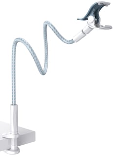 Foto 1 | Foto 1 | Soporte Para Teléfono Lamicall Con Cuello De Cisne, Nailon Trenzado, Azul Y Blanco - Venta Internacional.