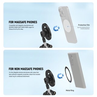 Foto 2 | Foto 2 | Trípode Neewer Tp33 Magnético Flexible Para Magsafe Iphone 15 Pro - Venta Internacional.