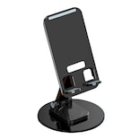 Soporte De Celular/tablet Roadtrip De Escritorio  Rotación 360°  Plástico/aluminio  Negro