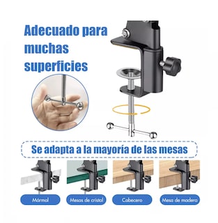 Foto 3 | Foto 3 | Soporte para Celular IPad Tablet Ajustable Soporte Brazo Negro