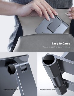 Foto 6 | Foto 6 | Soporte Para Teléfono Lamicall 2024 Ajustable Plegable De Aluminio Gris - Venta Internacional.