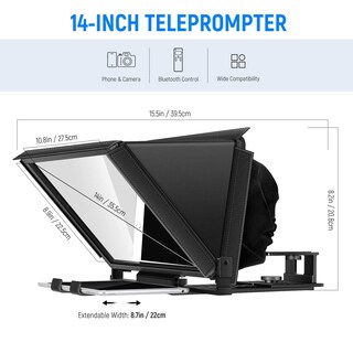Foto 6 | Foto 6 | Teleprompter Neewer X12 De Aleación De Aluminio De 14 Pulgadas Para Ipad - Venta Internacional.