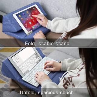Foto 3 | Foto 3 | Soporte De Almohada Para Tabletas Moko Para Hasta 11 Pulgadas Color Azul Vaquero - Venta Internacional.