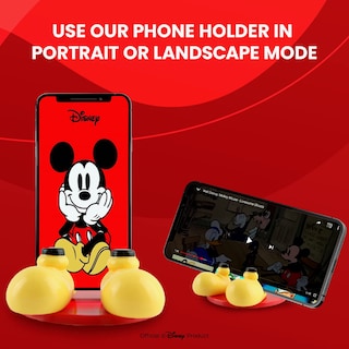 Foto 3 | Foto 3 | Soporte Para Teléfono Móvil Con Patas De Mickey Mouse De Disney Con Pegatina Roja - Venta Internacional.