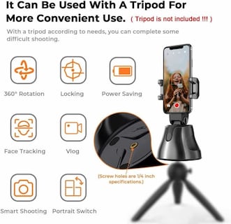 Foto 2 | Foto 2 | Trípode para Smartphone Seguimiento Automático 360 Grados - Venta Internacional