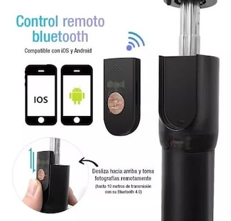 Foto 2 | Foto 2 | Kit 2 Bastones Selfie Stick con Control Remoto Bluetooth