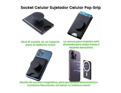 Foto 3 | Foto 3 | Socket Xtellar Celular Sujetador Celular Pop Grip Para Iphone Huawei
