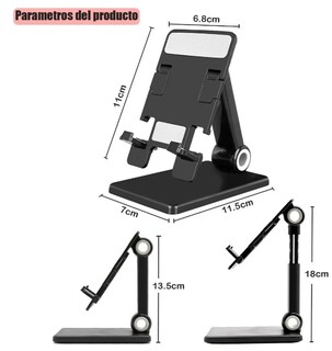 Foto 3 | Foto 3 | Soporte De Escritorio Xtellar Para Celular: Plegable Ajustable Y Universal