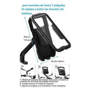 Foto 3 | Foto 3 | Soporte Base Para Celular Impermeable Para Motocicleta Eo Safe Imports Esi-10536 Negro