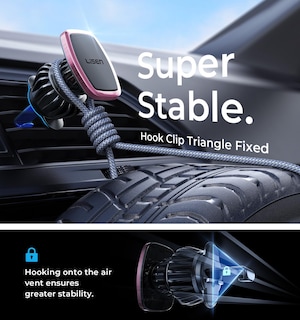 Foto 5 | Foto 5 | Soporte Para Teléfono Lisen Para Coche, Ultramagnético, 6 Imanes Fuertes, Color Rosa - Venta Internacional.