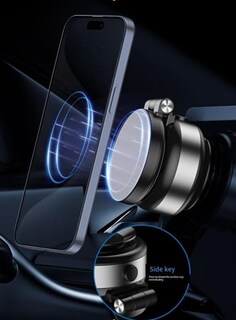 Foto 2 | Foto 2 | Soporte Magnético Para Teléfono Nixieofficial, Giratorio 360°, Plateado - Venta Internacional.