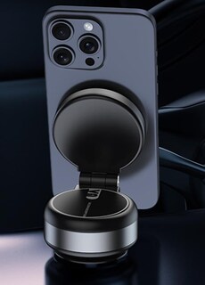 Foto 3 | Foto 3 | Soporte Magnético Para Teléfono Nixieofficial, Giratorio 360°, Plateado - Venta Internacional.