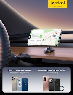 Foto 7 | Foto 7 | Soporte De Coche Lamicall Para Teléfono Magsafe, Magnético, Iphone - Venta Internacional.