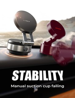 Foto 4 | Foto 4 | Soporte De Teléfono De Coche Lisen Con Succión Magnética Al Vacío Para Iphone - Venta Internacional.