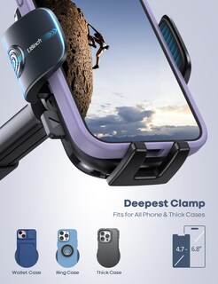 Foto 2 | Foto 2 | Soporte De Teléfono De Coche Lamicall Ultra Con Succión De 32 Kg Para Iphone - Venta Internacional.
