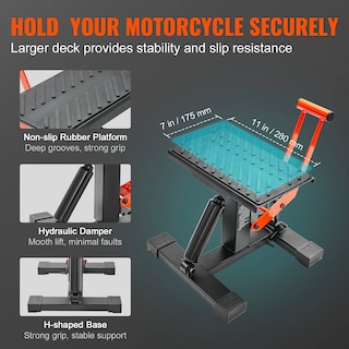 Foto 3 | Foto 3 | Soporte Elevador Para Motos De Cross Vevor, 200 Kg De Capacidad, Funcionamiento Hidráulico - Venta Internacional.