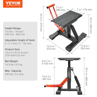 Foto 7 | Foto 7 | Soporte Elevador Para Motos De Cross Vevor, 200 Kg De Capacidad, Funcionamiento Hidráulico - Venta Internacional.