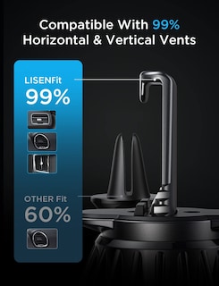 Foto 5 | Foto 5 | Soporte Magnético Para Teléfono Lisen Para Ventilación De Coche, Paquete De 2 (negro) - Venta Internacional.