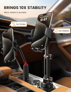Foto 3 | Foto 3 | Soporte Para Portavasos De Coche Lamicall Para Iphone 16 Galaxy - Venta Internacional.