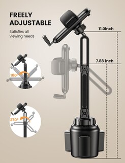 Foto 5 | Foto 5 | Soporte Para Portavasos De Coche Lamicall Para Iphone 16 Galaxy - Venta Internacional.