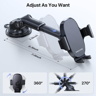 Foto 4 | Foto 4 | Soporte Para Teléfono De Coche Miracase 3 En 1 Para Iphone Samsung - Venta Internacional.