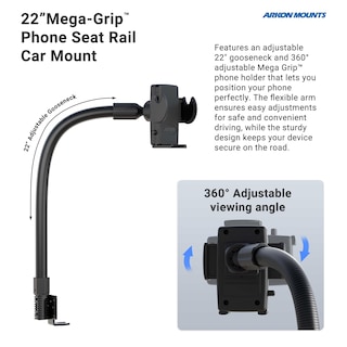 Foto 2 | Foto 2 | Soporte Para Teléfono, Asiento De Coche, Soporte Para Raíles Arkon Mounts Professional - Venta Internacional.