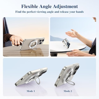 Foto 4 | Foto 4 | Empuñadura Magnética Para Teléfono Gviewin Compatible Con Magsafe Para Iphone Silver - Venta Internacional.