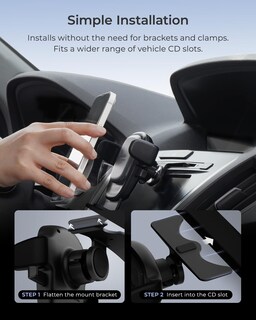 Foto 4 | Foto 4 | Soporte Para Teléfono De Coche Iottie Easy One Touch Con 6 Ranuras Para Cd, Universal - Venta Internacional.