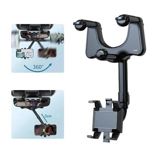 Foto 3 | Foto 3 | Soporte Para Teléfono Con Espejo Retrovisor Giratorio De 360 Lab.g Negro