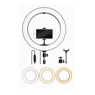 Foto 3 | Foto 3 | Aro de Luz 8\" Eo Safe Imports Esi-4520 color Negro USB con Soporte para Celular
