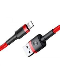 Foto 2 | Foto 2 | Cable Lightning Baseus color Negro Reforzado de Carga Rápida y Uso Rudo 1 m