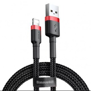 Foto 1 | Foto 1 | Cable Lightning 3 metros Reforzado Carga Rápida Uso Rudo Baseus color Negro