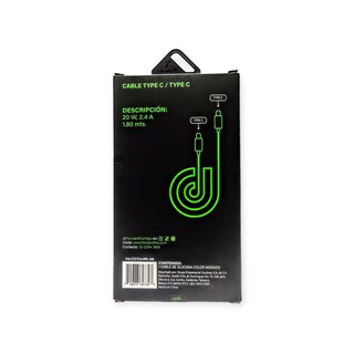 Foto 2 | Foto 2 | Cable Cargador Forward FW-CTCTCA-PPL-146 color Púrpura Tipo C a Tipo C Carga Rápida