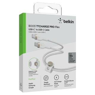 Foto 7 | Foto 7 | Cable Pro Flex Usb-c a Usb-c 60w Belkin Blanco 2m