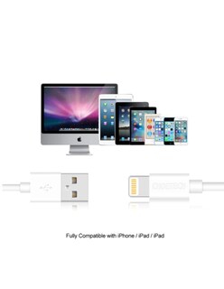 Foto 3 | Foto 3 | Cable Choetech Usb A Tipo Lightning Color Blanco