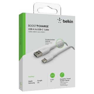 Foto 6 | Foto 6 | Venta Internacional - Cable USB-C Belkin Boostcharge Trenzado de 1 M/3,3 Pies para iPhone