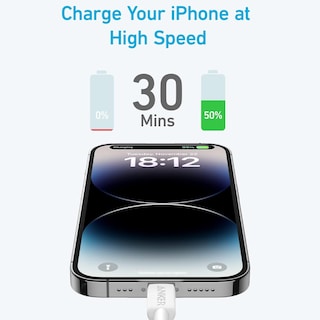 Foto 3 | Foto 3 | Cable USB-C a Lightning Anker 322 1 m Certificado Carga Rápida Blanco