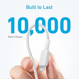 Foto 4 | Foto 4 | Cable USB-C a Lightning Anker 322 1 m Certificado Carga Rápida Blanco