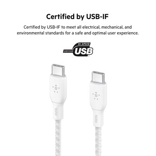 Foto 6 | Foto 6 | Cable Usb-c A Usb-c Belkin Boostcharge 2 M Blanco 100 W - Venta Internacional.