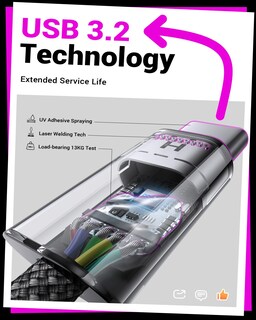 Foto 5 | Foto 5 | Cable Usb Tipo C Lisen Para Samsung Carplay Iphone 15 Pro Max - Venta Internacional.