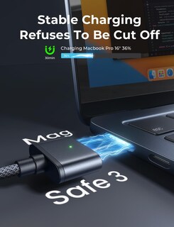 Foto 4 | Foto 4 | Cable Usb C A Magnético Lisen De 140 W Para Macbook Charger De 2 M - Venta Internacional.