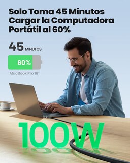Foto 2 | Foto 2 | Cable Usb-c Iniu De 1 M Negro Para Iphone 15 Plus, Samsung S23 S22 - Venta Internacional.