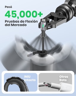 Foto 6 | Foto 6 | Cable Usb-c Iniu De 1 M Negro Para Iphone 15 Plus, Samsung S23 S22 - Venta Internacional.