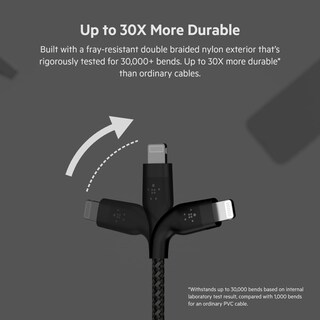Foto 3 | Foto 3 | Cable Belkin Boostcharge Pro Flex Trenzado Usb-c A Lightning - Venta Internacional.