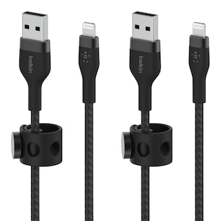 Foto 1 | Foto 1 | Cable De Carga Belkin Boostcharge Pro Flex De 2 M, Negro, Paquete De 2 - Venta Internacional.