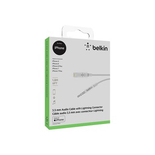 Foto 5 | Foto 5 | Cable De Audio Belkin Av10172bt06-wht De 3,5 Mm A Lightning De 1,8 M - Venta Internacional.