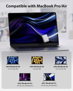 Foto 2 | Foto 2 | Cable Usb-c A Magnético Para Macbook, 3 Cables Trenzados De Nailon De 140 W Y 6.6 Pies - Venta Internacional.