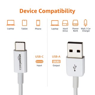 Foto 2 | Foto 2 | Cable Usb-c A Usb-a 2.0 Amazon Basics De Carga Rápida De 6 Pies - Venta Internacional.