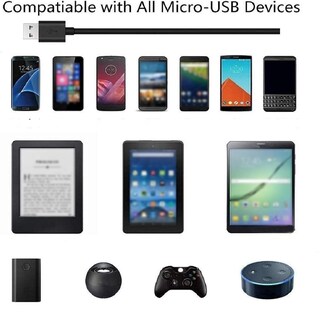Foto 2 | Foto 2 | Cable Micro Usb Deego Con Cargador Android Extra Largo De 3 M Y 2 M - Venta Internacional.